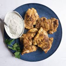 Moroccan Chicken Thighs With Cumin Garlic Yogurt Sauce Recipes Ww Usa Recipe In 2020 Garlic Yogurt Sauce Recipe Recipes Chicken Recipes