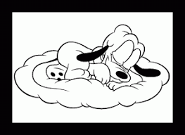 Minnie mouse baby coloring pages; Pluto Free Printable Coloring Pages For Kids