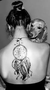 You will see various dreamcatcher tattoos made by different artists that might have more stylish designed gems and both men and women find it attractive to put dream catcher tattoos on various areas of their backs. Dreamcatcher Tattoo On Back Dreamcatcher Tattoo Neck Tattoo Feather Tattoos