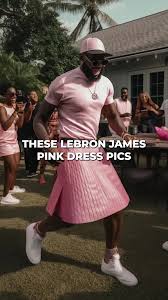 Is Lebron James Wearing a Pink Dress? 👗 #nba #basketball #k #nfl #sports  #lakers #ballislife #lebronjames #nike #kobebryant #mlb #lebron #kobe  #basketball #viral #explorepage #explore #trending #like ...
