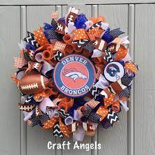 Maybe you would like to learn more about one of these? Denver Broncos Wreath Denver Broncos Mesh Wreath Nfl Wreath Etsy Broncos Wreath Football Wreath Sports Wreaths