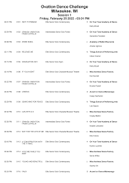 Ovation Dance Challenge Milwaukee. WI