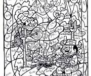 Pour les enfants à l'école primaire, les coloriages magiques multiplication constituent un jeu éducatif très enrichissant. Coloriage Magique Difficile Dessin Gratuit A Imprimer