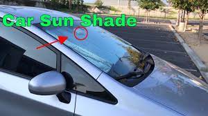 Windshield sun shade inside or outside. How To Use Car Sun Shade Review Youtube