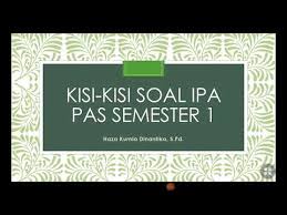 Maybe you would like to learn more about one of these? Kisi Kisi Soal Pas Ipa Kelas 7 Semster Ganjil 2020 2021 Youtube