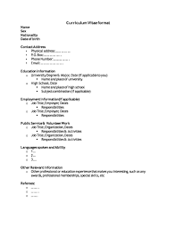 Templates to create your own cv and cover letter, plus examples of cvs and cover letters. 48 Great Curriculum Vitae Templates Examples á… Templatelab