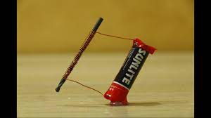 The magnetizing effect is stronger if you heat the rod. How To Make Electric Magnet At Home Homemade Science Project Youtube