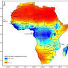 Average rainfall/ precipitation in johannesburg, south africa. 1