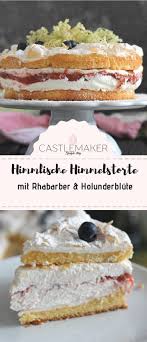 Himmelstorte Mit Holunderblutencreme Und Rhabarber Rhabarber Schnee Torte Castlemaker In 2020 Kuchen Und Torten Rezepte Kuchen Rezepte Einfach Kuchen Und Torten