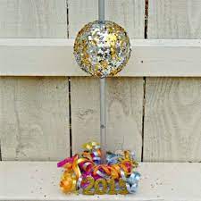 New Years Eve Mini Ball Drop New Years Ball Family Crafts Ball Drop