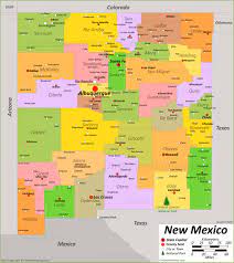 New Mexico Map With Towns New Mexico State Map | Usa | Maps Of New Mexico (Nm)