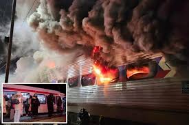 Pennsylvania Train, With Hundreds On Board, Bursts Into Flames
