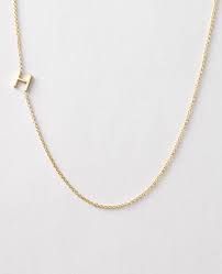 Asymmetrical Mini Letter Necklace H Letter Necklace Letter Jewelry Necklace