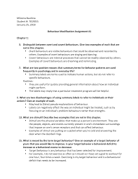 The typical medical intervention is a clinical trial of a particular drug, surgery, or device. Behaviour Mod Assignment 1 Studocu