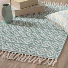 Landhaus teppiche mit rustikalem charme: Teppich Aus Blauer Baumwolle Mit Motiven 60x90 Collioure Shop Landhaus Look