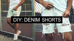 Three to five inches inseam bermudas: Diy Distressed Denim Shorts Youtube