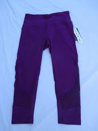 New Capri Yoga Legging Rbx Color Fuschia With Mesh Style Cr6324 Size S Rbx Caprilegging Rbx Yoga Leggings Fuschia