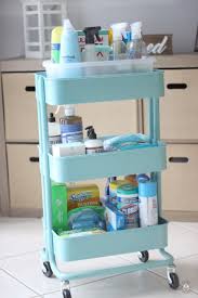 Cleaning Rolling Cart Organization Ideas Rolling Cart Ikea Raskog Cleaning Supplies Organization