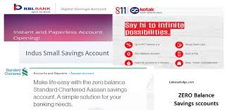 This was the list of top zero balance bank accounts. Top Zero Balance Savings Account In India Saving Bank Account List