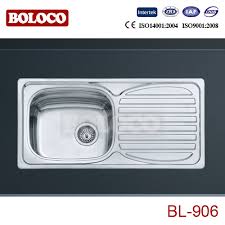 A perfect single bowl sink is a sink that fulfills people's needs with a decent look displayed in the kitchen and saves space. China One Piece Single Bowl With Drainer Left And Right Kitchen Sink China Steel Sink Ktichen Sinks