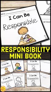 This Responsibility Mini Book Is A Great Interactive Book For Students To Create A Special Education Resources Special Education Character Education Activities