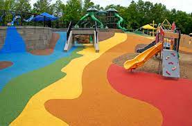 The play area has a sign that reads its hours as 6am to sunset. Elm Creek Park Reserve Three Rivers Park District