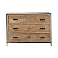 Massief Mango Houten En Metalen Industriele Ladekast L 110 Cm Manufacture Maisons Du Monde Mangoholz Holz Und Metall Kommode