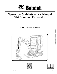 bobcat excavator 324 operation manual manualzz com