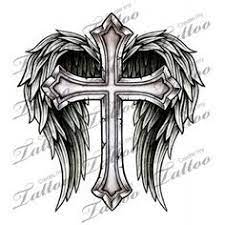 Embrace your religious beliefs with this celtic cross tattoo on the shoulder, which looks extremely suave. Back Cross Angel Wing Tattoo Men