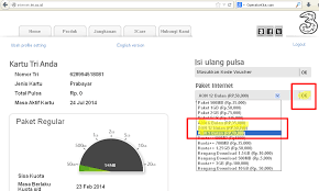Perdana Paket Internet 3 Murah Dan Cara Daftar Paket Internet 3 Operatorkita