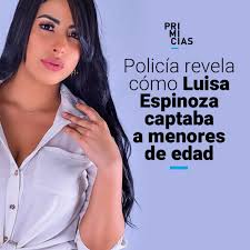 Primicias on X: ACTUALIZACIÓN | La Policía encontró alrededor de 10.000  videos con imágenes explícitas de niños y adolescentes en dispositivos de  influencers. Así captaba Luisa Espinoza a menores.  t.coGATRQUMx6l t.coqcu3Q4N3K4 