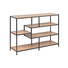 Etagere H 78 Cm Ambra Chene Et Noir But Meuble Rangement Decoration Industriel Deco Tete De Lit Meuble Bois Metal Meuble Metal