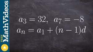 Now that you have the explicit formula, find the 9th term of this sequence. Learn How To Find The Explicit Formula Of An Arithmetic Sequence Given Two Terms Youtube