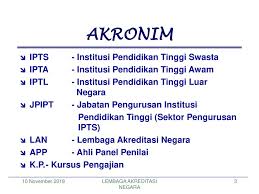 Ditawarkan pengajian sepenuh masa di ipta/ipts dalam negara. Lembaga Akreditasi Negara Ppt Download