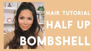 The first pony will fall on top of the second pony, camouflaging it and leaving you with the illusion of one fuller, longer ponytail. Easy Half Up Ponytail Hair Tutorial Youtube