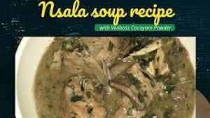 See recipes for yellow garri (eba) too. How To Make Ofe Nsala White Soup With Cocoyam Powder Youtube