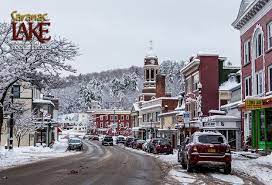 Snow-covered Saranac Lake - The Adirondacks Coolest Place Saranac Lake Upstate Ny Travel Summer Vacation Spots