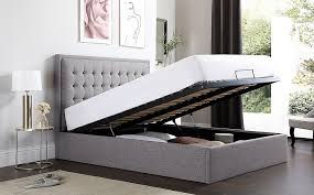 The kitano collection was inspired by today's view of contemporary living. Lexington Grey Fabric Ottoman Double Bed Furniture And Choice