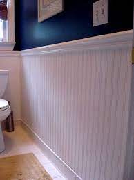 Learn how to install wainscoting (also known as beadboard) in the bathroom or any room of your house! A Few Simple Touches To Freshen Up Your Bathroom Beadboard Wallpaper Beadboard Wallpaper Bathroom Ceiling