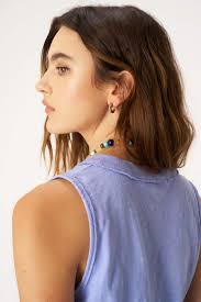 Let Me Know Relaxed Slub V Neck Tank