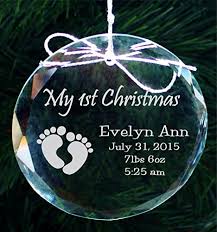 Amazon Com Personalized 2021 Babys First Christmas Ornament New Baby Handmade Crystal Holiday Ornaments Cor012 Handmade Products