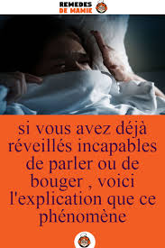 Si Vous Avez Deja Reveilles Incapables De Parler Ou De Bouger Voici L Explication Que Ce Phenomene Historical