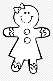 Maybe you would like to learn more about one of these? Gingerbread Man Black And White Clipart Kid Gingerbread Christmas Coloring Pages Png Download 27801 Pinclipart