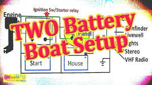 Two way switching schematic wiring diagram (3 wire control). Two Boat Battery Setup A Better Battery Switch Youtube