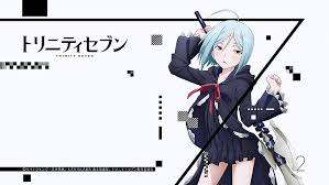 The story continues *all characters and names used are the property of kenji saito (author of the trinity seven series). Hd Wallpaper Trinity Series Blue Haired Female Anime Character Trinity Seven Wallpaper Flare