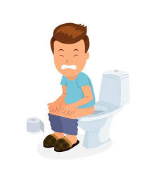 Hi, it depends on the context. Cartoon Boy Sitting On The Toilet With Stomach Upset And Diarrhea Royalty Free Cliparts Vectors And Stock Illustration Image 55028706