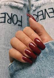 There are 7232 red acrylic nails for sale on etsy, and they cost $17.84 on average. Best Dark Red Nail Polish On Square Fake Acrylic Nails Kendall Jenner Nails Modern Pamper Salon Stocking S Red Acrylic Nails Fake Acrylic Nails Nail Colors