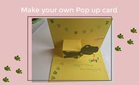 Free printable templates, video tutorial and helpful tips on how to make a you can make this easy and free printable birthday card in less than an hour. How To Make A Pop Up Card Dinosaur Birthday Card Curious And Geeks