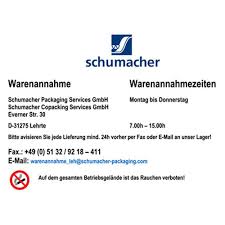 The packaging of the future. Schumacher Packaging Services Gmbh Verpackungsbetriebe Verpackungen Auf Wunsch In Lehrte Adresse Offnungszeiten Bewertungen Tel 051329218 Infobel