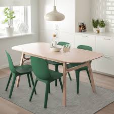 Voxlov Odger Table And 4 Chairs Bamboo Green Ikea 4 Seater Dining Table Dining Room Table Chairs Dining Table Chairs